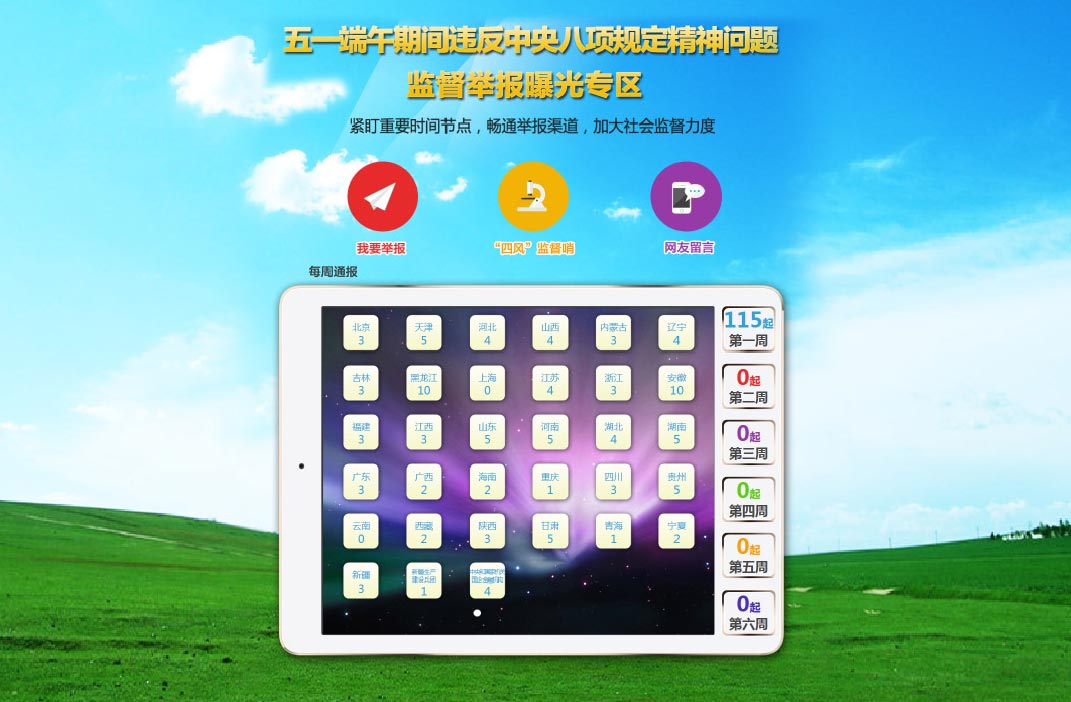 “五一”，纪检干部在行动