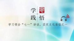 学习领会“七一”讲话，坚定文化自信之：文化自信是总源头