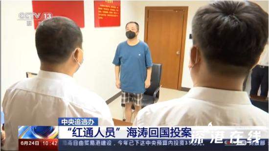 红通人员海涛回国投案
